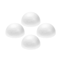 Arrangement floral en soie blanche de haute qualité pour la décoration de gâteaux en demi-boule de mousse pour enfants, pour Noël, les mariages et les fêtes