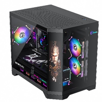 KINPOWER OEM ODM boîtier de PC d'usine boîtier d'armoire de processeur LCD châssis d'affichage de bureau mallettes d'ordinateur MATX mallette de jeu