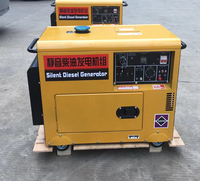 Groupe Électrogène Diesel Super Silencieux 5KW à 10KVA, Ventes Flash, 50/60Hz, 110V/220V/380V, pour Usage Domestique, 5.5KW, 7KW, 8KW, 9KW