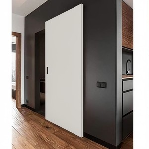 Puerta Corredera de Madera de Nogal Estándar Europeo, Puerta Corredera Interior Invisible, Puerta Corredera Oculta Invisible, Puerta Corredera Plana Invisible - Product Image 5