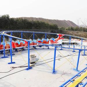 เครื่องเล่นรถไฟเหาะดราก้อนโรลเลอร์โคสเตอร์สำหรับสนามหลังบ้าน เหมาะสำหรับครอบครัว ขาย - Product Image 5