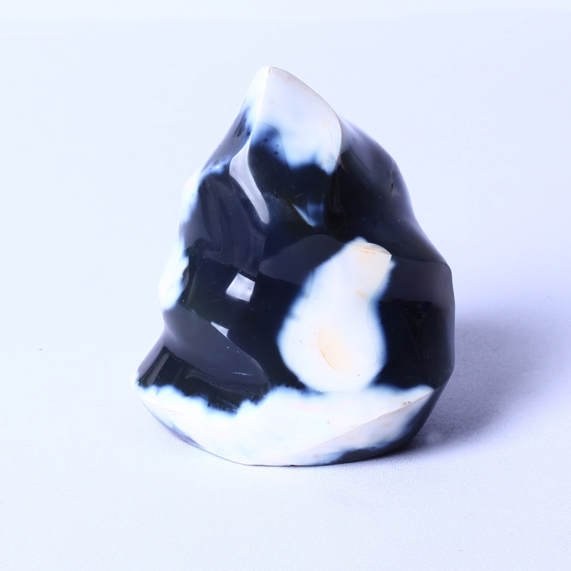 Оптом натуральный кристалл Целебный Камень Натуральный орка агат форма Пламени Кристалл целебное пламя для украшения фэн шуй