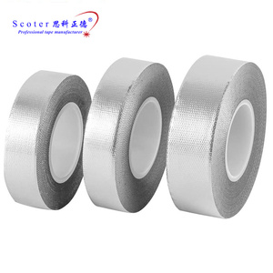 Cinta de papel de aluminio reforzada con tela de fibra de vidrio Cinta adhesiva de tela de fibra de vidrio resistente a altas temperaturas - Product Image 4