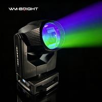 Lampu Panggung Moving Head Beam DMX512 Pola Prisma Ganda Nilai Tinggi 295W Putih + 13 Warna 16CH untuk Acara Pernikahan, Klub, DJ, Disko