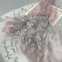 Hochwertige Silber künstliche Pflanzen Ahornblatt Weihnachts dekor Home Wohnzimmer Schreibtisch Romantik Party Hochzeit Urlaub Blume