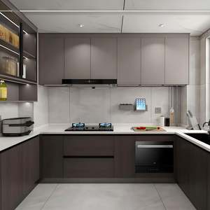 Muebles de Cocina de Madera de Lujo a Precios de Fábrica en China, Juego de Gabinetes de Cocina de Pared, Muebles de Cocina Acrílicos Automáticos - Product Image 2