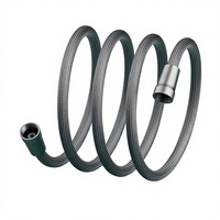 Tuyau de douche tressé en nylon transfrontalier 4-fen, tuyau d'eau universel froid/chaud, raccord de buse anti-explosion, fabriqué en Chine