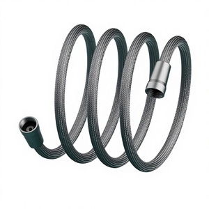 Tuyau de <span class=keywords><strong>douche</strong></span> tressé en nylon transfrontalier 4-fen, tuyau d'eau universel froid/chaud, raccord de buse anti-explosion, fabriqué en Chine - Product Image 1
