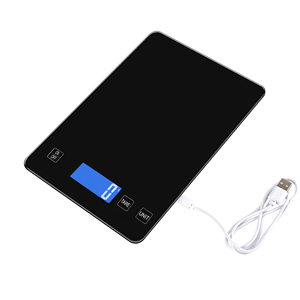 Hochwertige Haushalts lebensmittel wiegen digitale elektronische <span class=keywords><strong>USB</strong></span>-Küchen waage 11lb 22lb 1g Lebensmittel waage digitales Glas - Product Image 3