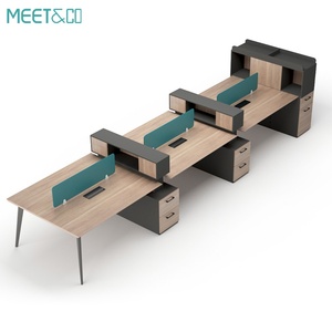 Modern Open Modular Office Desk Cubicle <b>Workstation</b> Furniture Adjustable and Flexible Staff Table Office Partitions - Product Image 6