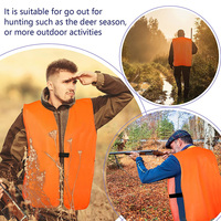 Chaleco de caza Upland Blaze Orange y Tan Briar Proof Game Sombrero al aire libre para clima frío