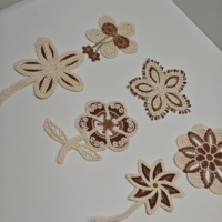 Applique florale en crochet faite à la main pour vêtements, robes, cardigans, sacs fourre-tout, accessoires de bricolage