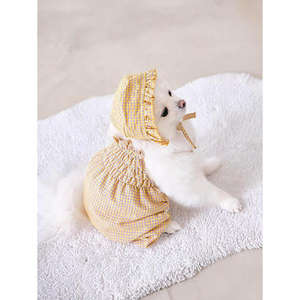 Pantalón de calabaza de lujo todo en uno para gatos XS tamaño patrón sólido ropa de gato para Otoño e Invierno accesorios de Año Nuevo chino - Product Image 1