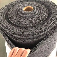 Tapis antidérapant en PVC en spirale, tapis de voiture en PVC, tapis de sol en PVC creux antidérapant pour bureaux, restaurants avec logo d'entreprise
