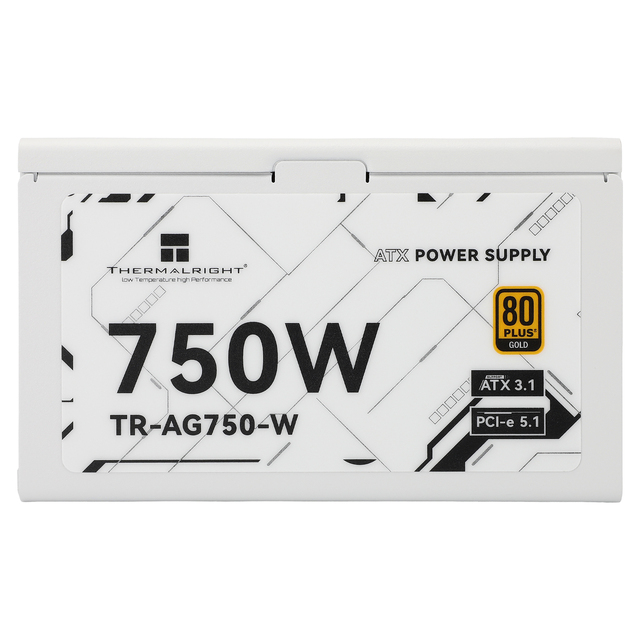 New Stock Thermal Right AG-750-W PCIE5.1 ATX 3.1 PSU 750W 80+ Gold for Gaming Desktop Switching Power Supply