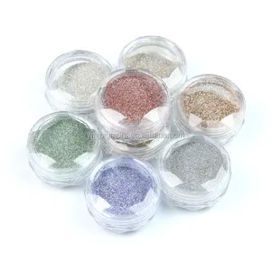 ใหม่เล็บคริสตัลผงเพชรแฟลชแก้ว Micro Diamond Glitter Powder