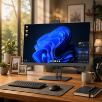 Harga Pabrik Komputer Desktop All in One Layar 23.8 Inch Prosesor Cepat I3 I5 I7 I9 Komputer AIO Desktop PC
