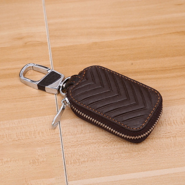 COSSNI WS-KC13 Genuine Leather Car Key Case - Protective Key Cover Organizer
