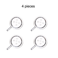Couvercle en verre transparent résistant à la chaleur pour charbon de chicha avec trous d'aération pour foyer de chicha standard – Vente en gros
