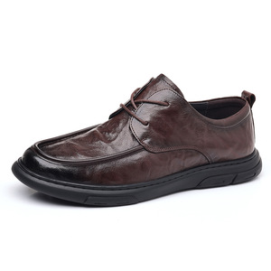 Zapatos de cuero para hombre de nuevo estilo, transpirables y antideslizantes, hechos de cuero genuino y suave cuero de lujo, tipo Oxford. - Product Image 6