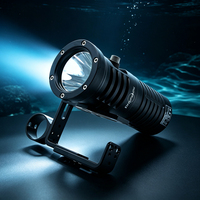 Lampe de plongée PROZHAOZHU DL-D40M 6000LM SBT90 IP68 150M 3 modes rechargeable en aluminium aérospatial pour plongée sous-marine, nage en apnée, exploration de nids de bateaux et grottes nocturnes