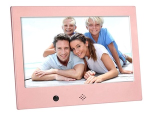 Heißer Fabrik Direkt Super Dünnste 7 inch Metall <span class=keywords><strong>Motion</strong></span> Sensor Digitale Foto Rahmen mit 1024*600 Auflösung Kalender Uhr - Product Image 3