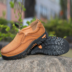 Zapatos de Hombre Elegantes y de Lujo con Punta Redonda Cerrada, Suela de Goma Antideslizante, Cómodos y Estables, Zapatos de Cuero Casuales y Formales Sin Cordones - Product Image 3