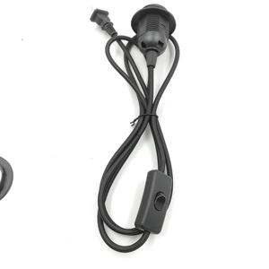 E12 E14 E26 E27 câble d'alimentation plat 303 interrupteur douille <span class=keywords><strong>ampoule</strong></span> de remplacement kit d'extension de câblage vis pour cordon de lampe à sel - Product Image 1