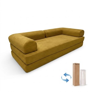 Upholstered Daybed Couch Compression Sofa <b>Bed</b> for Apartment Lounge Hotel Room Indoor <b>Space</b> <b>Saving</b> Furniture Contract Supply - Product Image 1