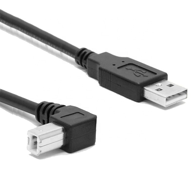 6FT 1.8m Right Angle Printer Cable USB2.0 a Male Plug to Right Angle USB B Male Printer Scanner Cable Custom Order