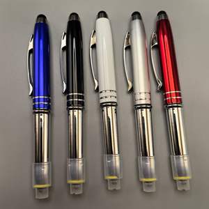 批发促销现货金属电容灯笔带铝球激光标志广告笔带插入物 - Product Image 2