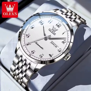 7100 OEM Custom Logo Design Luxury Classic Business Design Automatic Waterproof Mechanical Luminous Stainless Steel <b>Glass</b> 22mm - Product Image 3