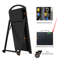 Support d'affichage vidéo LED, Totem d'affichage LED, Écran mobile portable étanche IP65 pour la publicité marketing