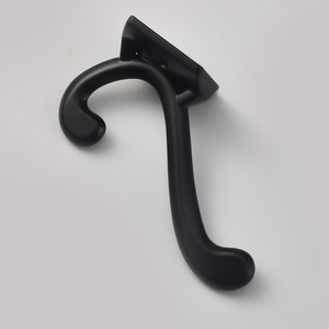 Zinc Alloy <b>Wall</b> Mount Robe Hook Black Double Hook For Bathroom Wardrobe Fitting Room Use - Product Image 3