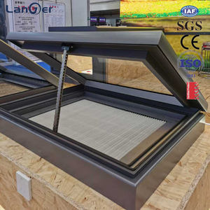 Đôi tráng men điện tự động cửa sổ Trần Hợp kim nhôm khung Swing điều khiển từ xa louver mái cửa sổ Trần truy cập nở - Product Image 2
