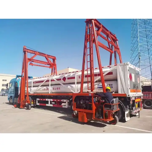 Baru 20 kaki 40 kaki wadah gudang portabel Crane Gantry 50-100 Ton Motor angkat roda gigi mesin Gearbox PLC <span class=keywords><strong>Hoist</strong></span> - Product Image 3