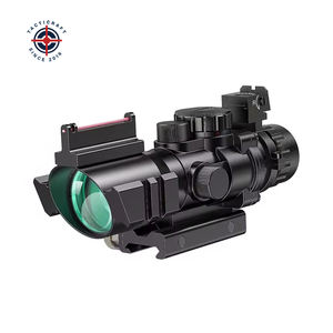 Mira táctica con zoom cuatro veces, puntos de puntería rojos y verdes con 2 miras de fibra óptica superior con 4 aumentos - Product Image 2
