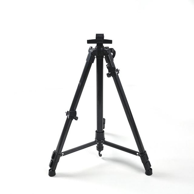 Adjustable Metal Tripod Easel Hand Cranked Height Iron Floor Display Stand for Canvas Oil Acrylic Watercolor Painting