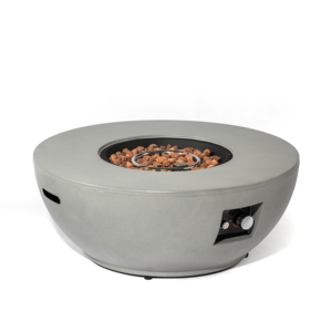 Enjoy 36-Inch Propane <b>Fire</b> Pit <b>Table</b> 2-Piece Set 50000 BTU Eco-Friendly Metal Freestanding Patio/Garden/Backyard Grey - Product Image 5