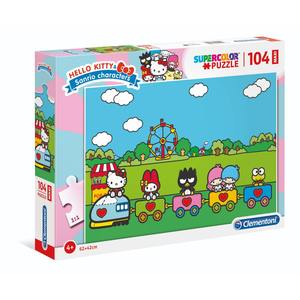 CLEMENTONI SUPERCOLOR - Puzzle HELLO KITTY da 104 Pezzi - Product Image 1