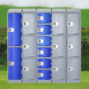 Toppla Factory Customized HDPE Locker Waterproof School Storage Cabinet Plastic Clothes Storage with Fancy Design - Product Image 3