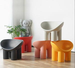 Canapé-lit d'extérieur pour enfants à thème dessin animé Fauteuil de salon et tabouret de style jambe d'éléphant. Couleur au choix. Revêtement rembourré en option - Product Image 1