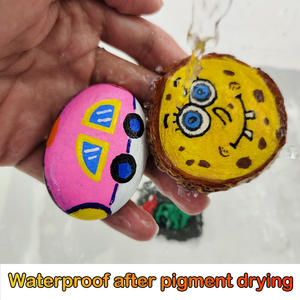 Marqueurs de peinture acrylique à base d'eau OEM, 18 couleurs, avec pointes plates et obliques, tailles de pointes 0,8 mm/1 mm, <span class=keywords><strong>encre</strong></span> permanente <span class=keywords><strong>pour</strong></span> enfants - Product Image 4