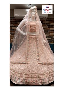 Lehenga de mariée moderne et élégant pour femme, tenue de cérémonie de mariage, tenue de soirée ethnique de créateur, réversible, séchage rapide - Product Image 4