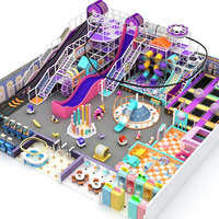 Aire de jeux intérieure sur le thème de l'espace, château gonflable, aire de jeux souple personnalisée pour enfants, trampoline, piscine à balles, centre de divertissement commercial, espace pour tout-petits