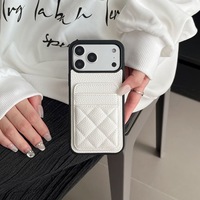 Étui de téléphone avec portefeuille en cuir grainé résistant aux chocs pour iPhone
