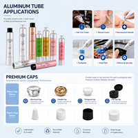 Tube en aluminium vide personnalisé de 5 ml à 160 ml pour dentifrice, pommade, lotion pour les mains, crème cosmétique