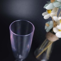 Échantillon gratuit de luxe en acrylique Tritan PP, verres à Champagne en plastique personnalisés, verres à vin transparents en plastique