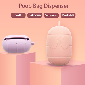 Dispensador de Bolsas de Caca Biodegradables para Perros, de Silicona, Grande y Pequeño, con Mosquetón - Product Image 4