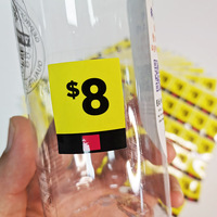 Étiquettes de prix de supermarché à livraison rapide, papier et vinyle autocollants, logo personnalisé, étiquettes de vente au détail pour la promotion